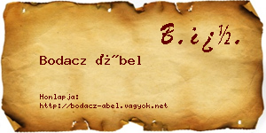 Bodacz Ábel névjegykártya